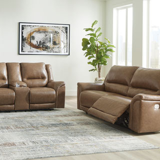 U82815-47-18 2PC SETS Trasimeno Power Reclining Sofa + Loveseat