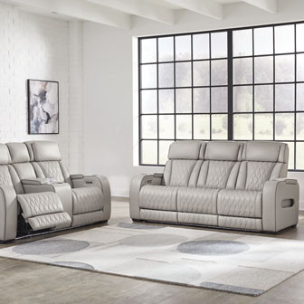 U27105-15-18 2PC SETS Boyington Power Reclining Sofa + Loveseat