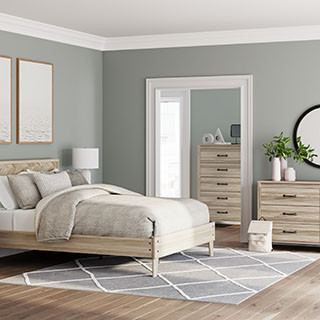 EB3929-156-112-4PC 4PC SETS Battelle Full Panel Platform Bed