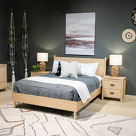 EB2444-157-113-4PC 4PC SETS Cabinella Queen Platform Panel Bed