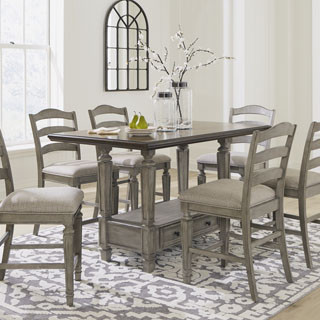 D751-13-124(6) 7PC SETS Lodenbay Counter Height Dining Table + 6 Barstools