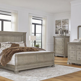 B924-58-56-31-36-93 4PC SETS Lexorne King Sleigh Bed