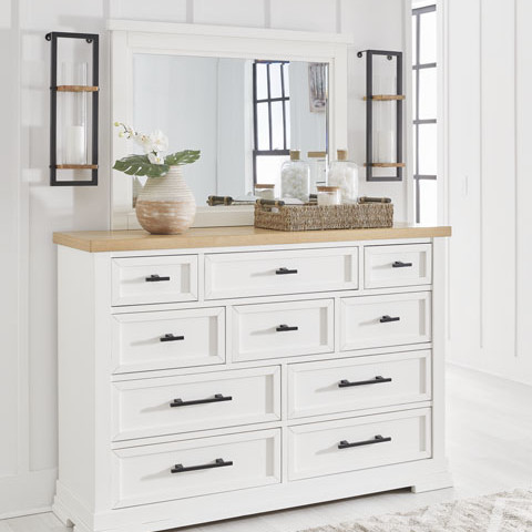 B844-31-36 Ashbryn Dresser + Mirror