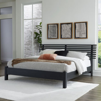 B1013-158-156-B100-14 Danziar King Slat Panel Bed