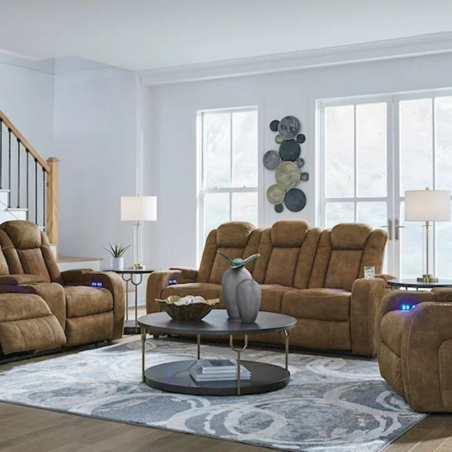 60703-15-18 2PC SETS Wolfridge Power Reclining Sofa + Loveseat