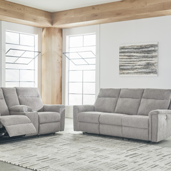 33201-87-96 2PC SETS Barnsana Power Reclining Sofa + Loveseat