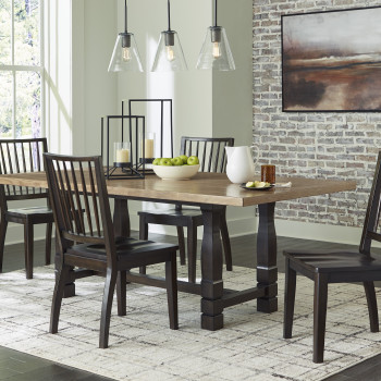 D753-25-01(4) 5PC SETS Charterton Dining Table + 4 Chairs