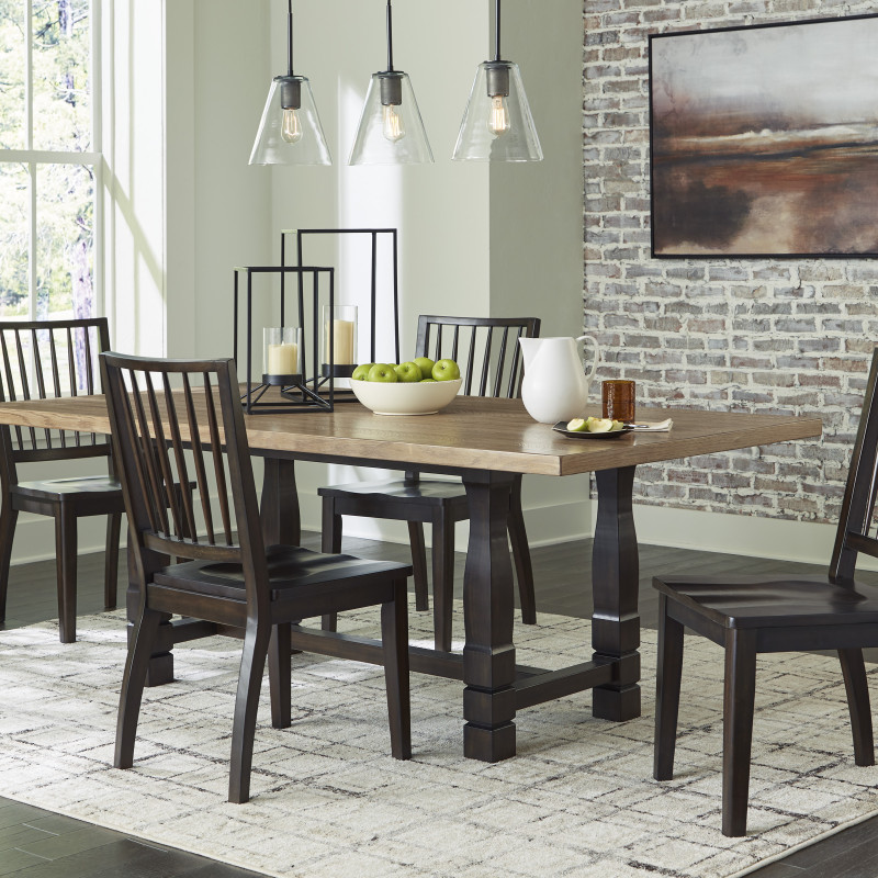 D753-25-01(4) 5PC SETS Charterton Dining Table + 4 Chairs