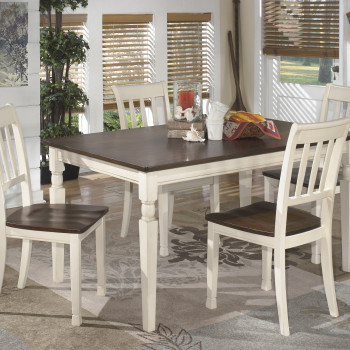 D583-25-02(4) 5PC SETS Whitesburg Dining Table + 4 Chairs