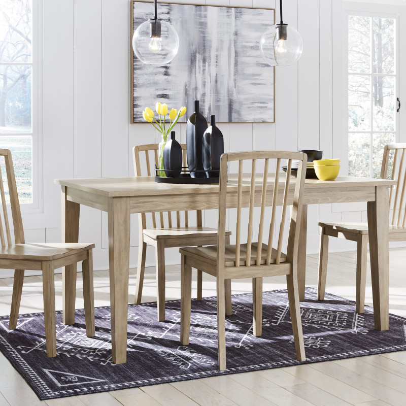 D511-25-01(4) 5PC SETS Gleanville Dining Table + 4 Chairs