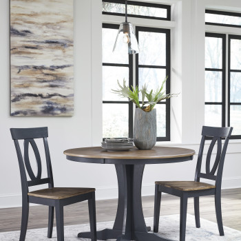 D502-15-01(2) 3PC SETS Landocken Dining Table + 2 Chairs