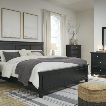 B687-58-56-94-31-36-92 4PC SETS Lanolee California King Panel Bed