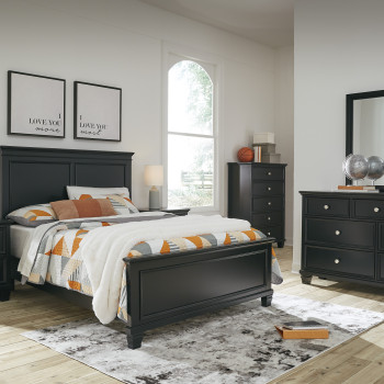 B687-57-54-97-31-36-92 4PC SETS Lanolee Queen Panel Bed