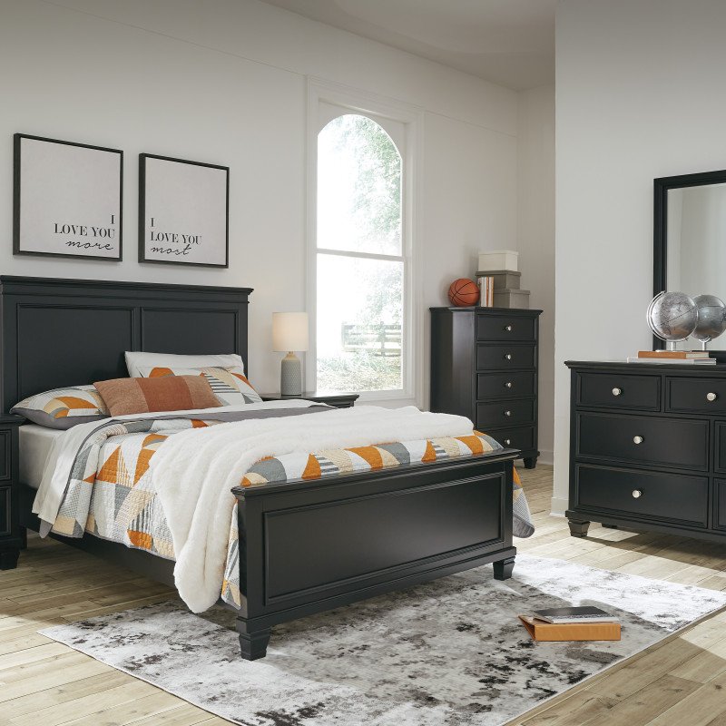 B687-57-54-97-31-36-92-46 5PC SETS Lanolee Queen Panel Bed