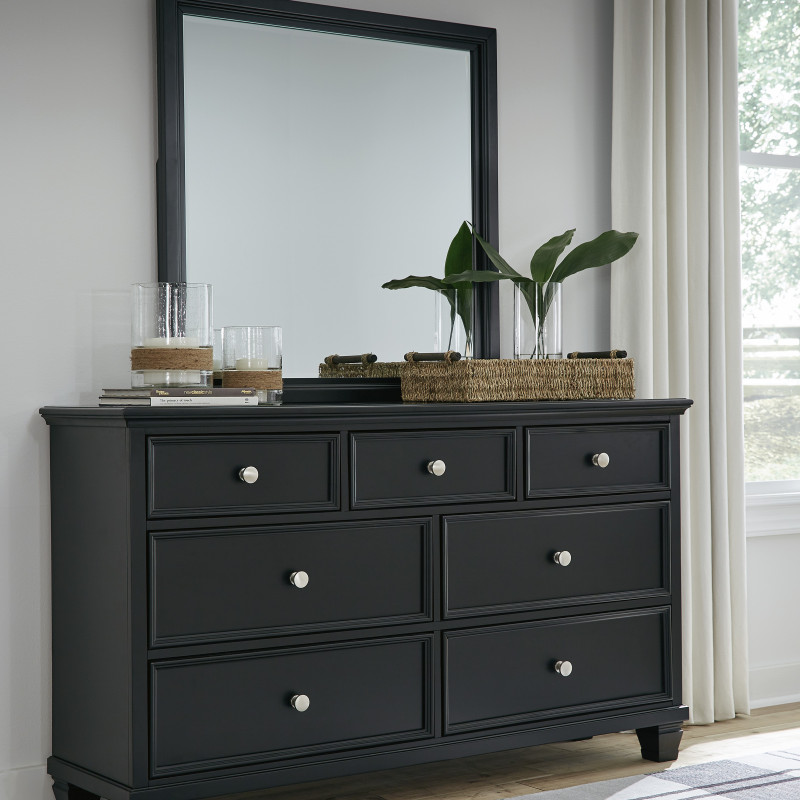 B687-31-36 Lanolee Dresser + Mirror