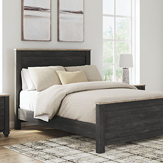 B3670-57-54-98 Nanforth Queen Panel Bed