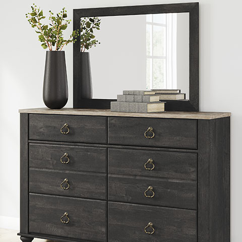 B3670-31-36 Nanforth Dresser + Mirror