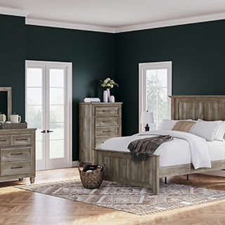 B2710-57-54-96-231-36-91 4PC SETS Yarbeck Queen Panel Bed