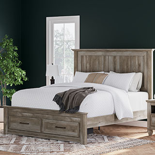B2710-58-56S-97 Yarbeck King Panel Bed with Storage