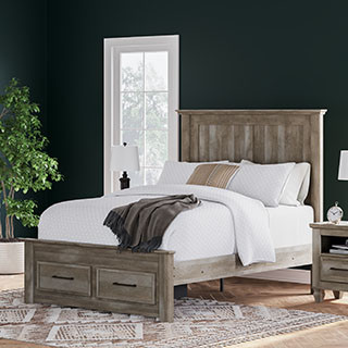 B2710-57-54S-96 Yarbeck Queen Panel Bed with Storage