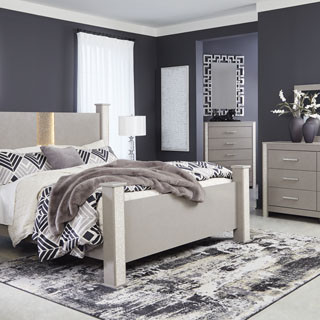 B1145-62-64-67-98-231-36-92 4PC SETS Surancha Queen Poster Bed