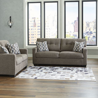 31005-38-35 2PC SETS Mahoney Sofa + Loveseat