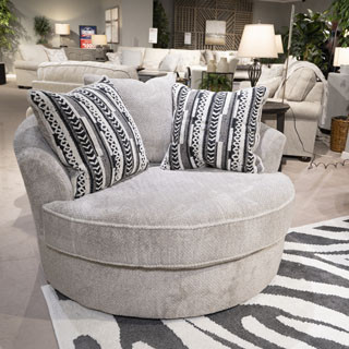 2050221 Calnita Oversized Swivel Accent Chair