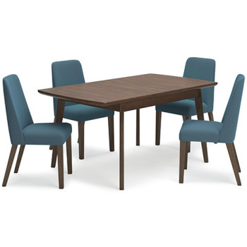 D615-35-03(4) 5PC SETS Lyncott Dining Extension Table + 4 Chairs
