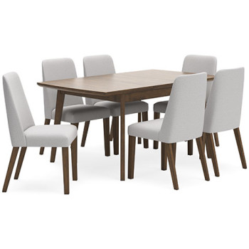 D615-35-01(6) 7PC SETS Lyncott Dining Extension Table + 6 Chairs