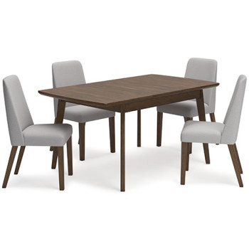 D615-35-01(4) 5PC SETS Lyncott Dining Extension Table + 4 Chairs
