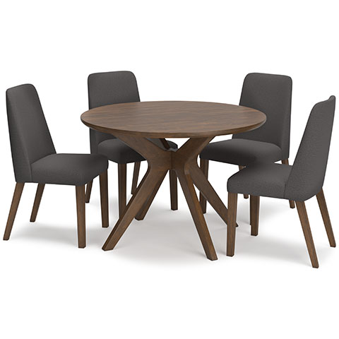 D615-15-02(4) 5PC SETS Lyncott Dining Table + 4 Chairs