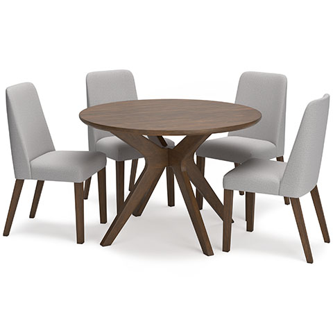 D615-15-01(4) 5PC SETS Lyncott Dining Table + 4 Chairs
