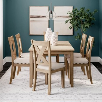 D393-425 Sanbriar Dining Table and Chairs (Set of 7)
