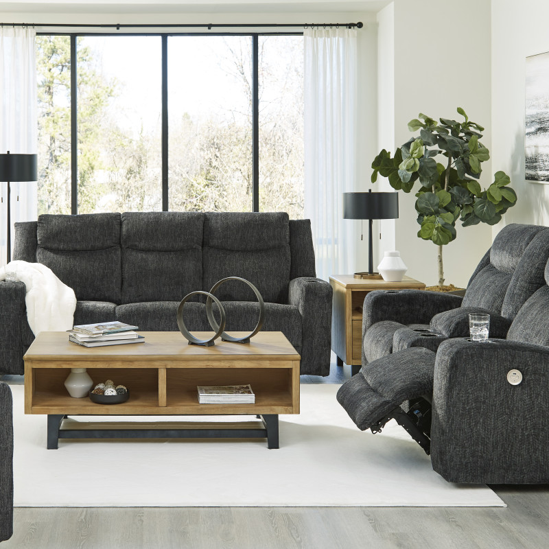 46504-99-96-98 3PC SETS Martinglenn Power Reclining Sofa with Drop Down Table + Loveseat + Recliner