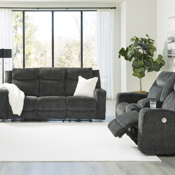 46504-99-96 2PC SETS Martinglenn Power Reclining Sofa with Drop Down Table + Loveseat