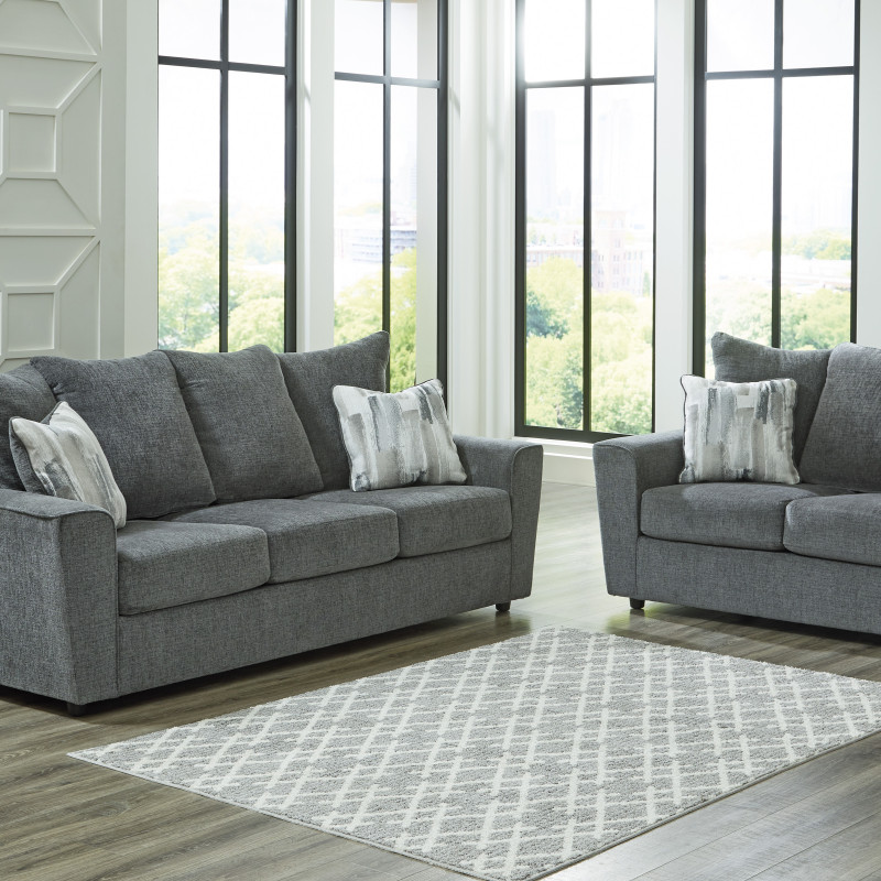 28502-38-35 2PC SETS Stairatt Sofa + Loveseat