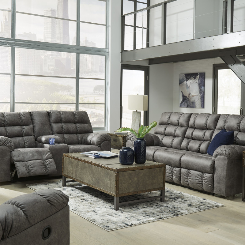 28402-89-94-28 3PC SETS Derwin Reclining Sofa with Drop Down Table + Loveseat + Recliner