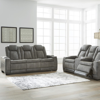 22004-15-18 2PC SETS Next-Gen DuraPella Power Reclining Sofa + Loveseat