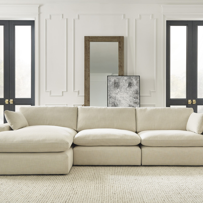10006-16-46-65 Elyza 3-Piece Sectional with Chaise