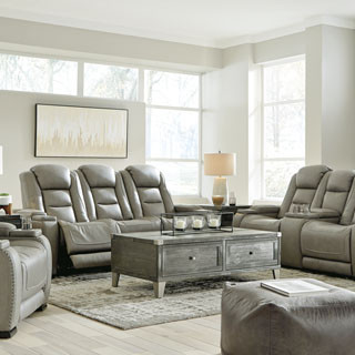 U85305-15-18-13 3PC SETS The Man-Den Power Reclining Sofa + Loveseat + Recliner