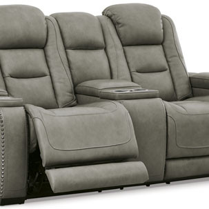 U8530518 The Man-Den Power Reclining Loveseat with Console