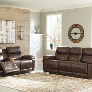 U64805-15-18 2PC SETS Edmar Power Reclining Sofa + Loveseat