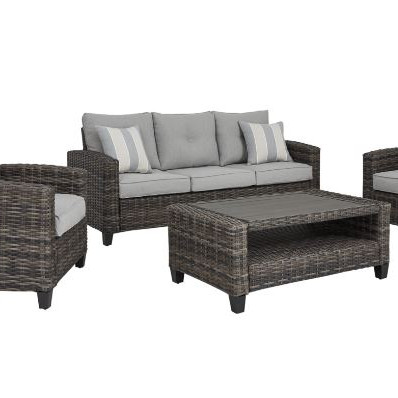 P334-081 Cloverbrooke 4-Piece Outdoor Conversation Set