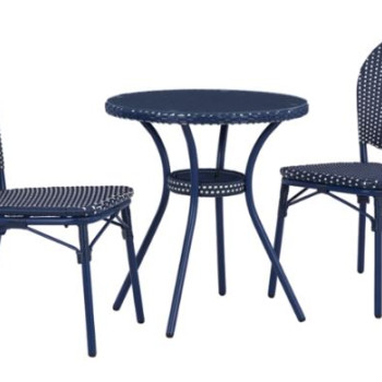 P216-050 Odyssey Blue Outdoor Table and Chairs (Set of 3)