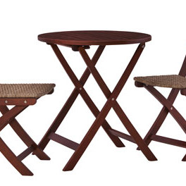 P201-049 Safari Peak Outdoor Table and Chairs (Set of 3)