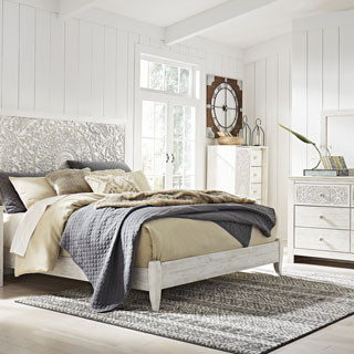 B181-31-26-58-56-92 4PC SETS Paxberry King Panel Bed