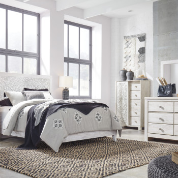 B181-21-26-57-54-92 4PC SETS Paxberry Queen Panel Bed