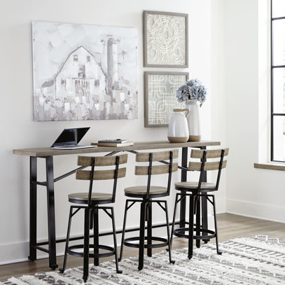 D334-52-124(3) 4PC SETS Lesterton Long Counter Table