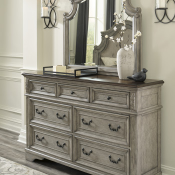 B751-31-36 Lodenbay Dresser + Mirror