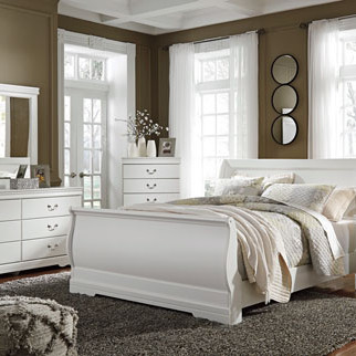 B129-74-77-98-31-36-92 4PC SETS Anarasia Queen Sleigh Bed